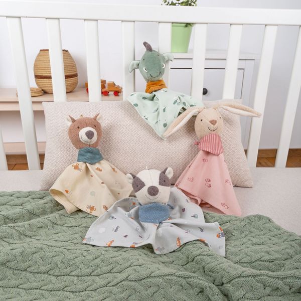 Produktbild: Sigikid 39990 - Schnuffeltuch Hase, sigibaby, Baumwolle, 6x7x24cm