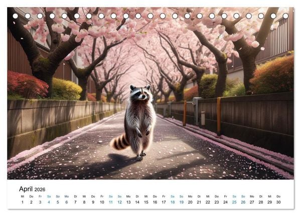Produktbild: Lustige Waschb&auml;ren (Tischkalender 2026 DIN A5 quer), CALVENDO Monatskalender