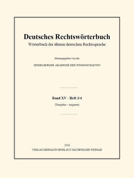 Produktbild: Deutsches Rechtsw&ouml;rterbuch