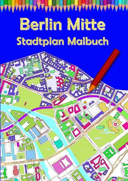 Produktbild: Berlin Mitte Stadtplan Malbuch
