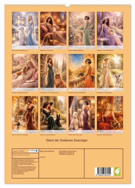 Produktbild: Glanz der Goldenen Zwanziger (hochwertiger Premium Wandkalender 2027 DIN A2 hoch), Kunstdruck in Hochglanz
