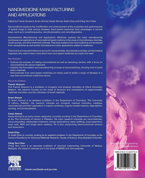 Produktbild: Nanomedicine Manufacturing and Applications