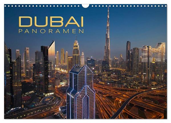 Produktbild: Dubai Panoramen (Wandkalender 2026 DIN A3 quer), CALVENDO Monatskalender