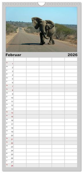 Produktbild: Familienplaner 2026 - S&uuml;dafrika mit 5 Spalten (Wandkalender, 21 x 45 cm) CALVENDO