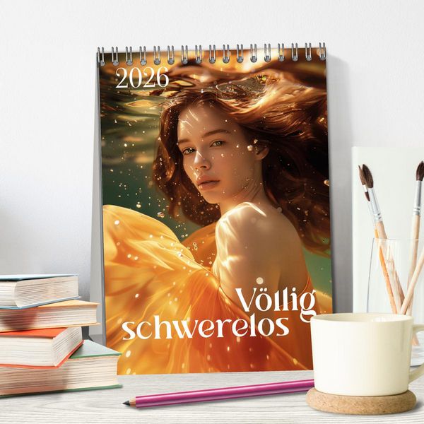 Produktbild: V&ouml;llig schwerelos (Tischkalender 2026 DIN A5 hoch), CALVENDO Monatskalender