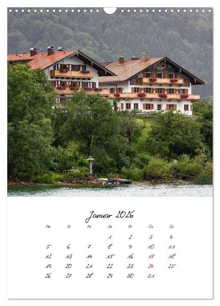 Produktbild: Tegernsee - Im Herz der Natur (Wandkalender 2026 DIN A3 hoch), CALVENDO Monatskalender
