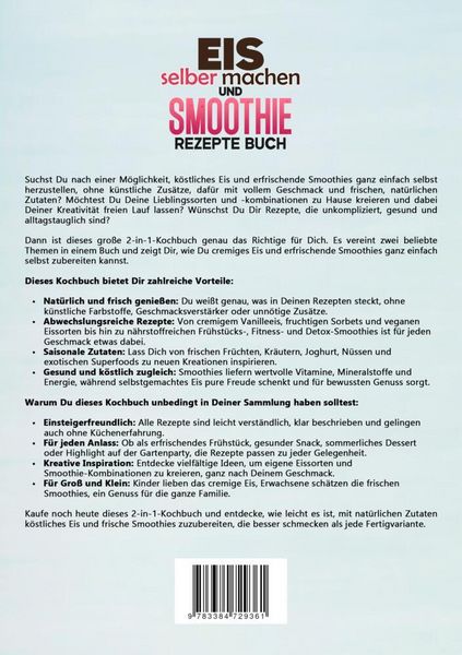 Produktbild: Eis selber machen und Smoothie Rezepte Buch