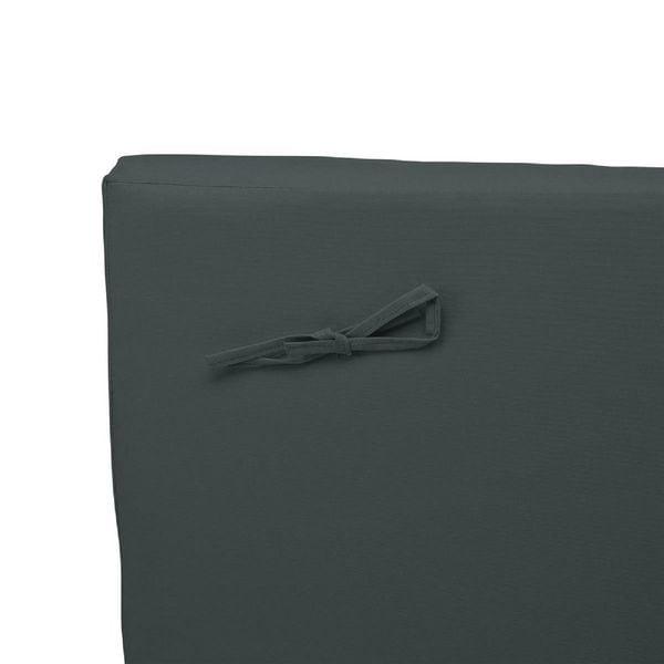 Produktbild: 2x Auflage Sonnenliege mit Kopfkissen anthrazit