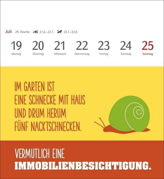 Produktbild: Der fette Vogel bricht den Ast Postkartenkalender 2027 - Wochenkalender - 53 Karten mit frechen Spr&uuml;chen