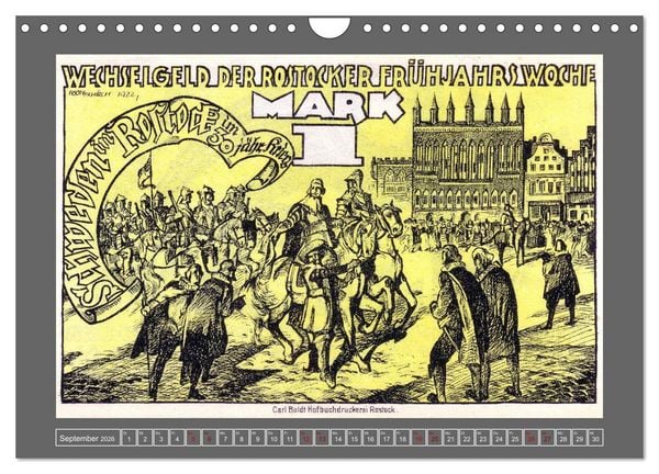 Produktbild: Gru&szlig; aus Rostock (Wandkalender 2026 DIN A4 quer), CALVENDO Monatskalender