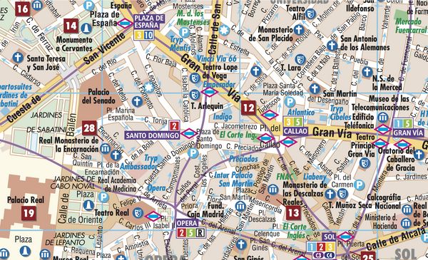 Produktbild: Madrid, Borch Map