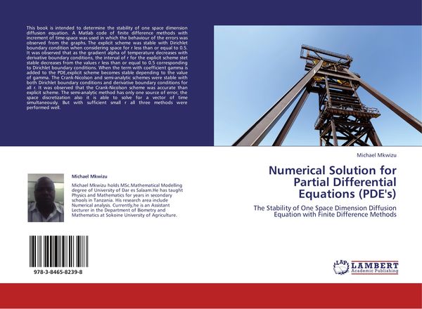 Produktbild: Numerical Solution for Partial Differential Equations (PDE's)