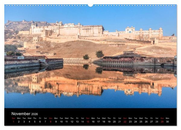 Produktbild: India - Magical Cities and Landscapes (High Quality Premium Wall Calendar 2026 DIN A2 landscape),CALVENDO 12 Month Wall Calendar