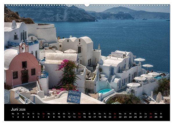 Produktbild: Zauberhaftes Santorin (Wandkalender 2026 DIN A2 quer), CALVENDO Monatskalender
