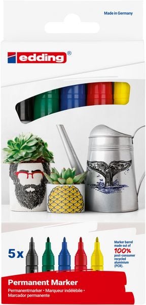 Produktbild: Edding Permanent Marker edding 3000 5er Set
