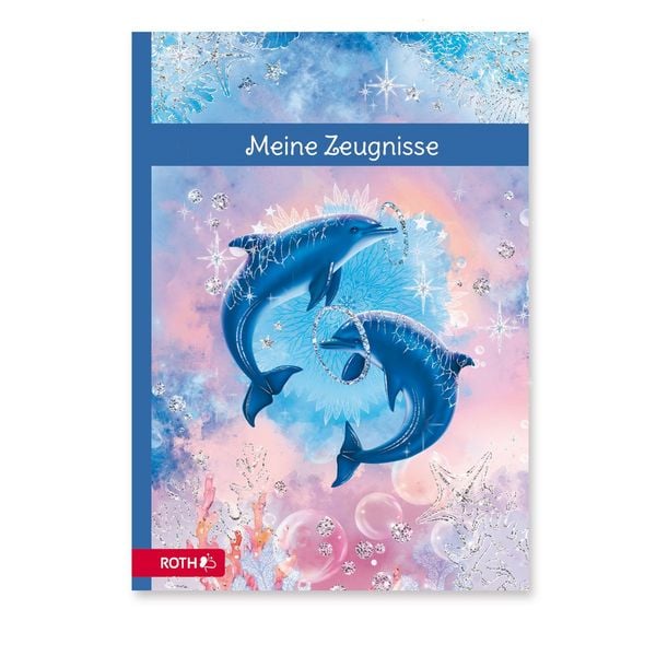 Produktbild: Zeugnismappe mit Design und Effekt,Delfine