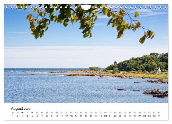 Produktbild: Bornholm - die K&uuml;sten der Ostseeinsel (Wandkalender 2026 DIN A4 quer), CALVENDO Monatskalender