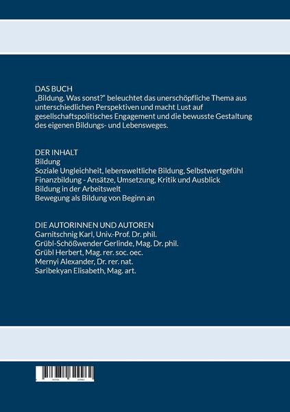 Produktbild: Bildung. Was sonst?
