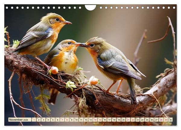 Produktbild: V&ouml;gel Alltag (Wandkalender 2026 DIN A4 quer), CALVENDO Monatskalender