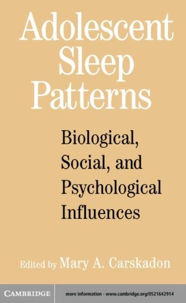 Produktbild: Adolescent Sleep Patterns