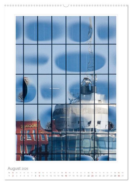 Produktbild: Spiegelungen in der Architektur (hochwertiger Premium Wandkalender 2026 DIN A2 hoch), Kunstdruck in Hochglanz