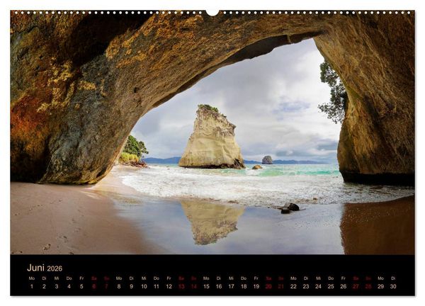 Produktbild: S&uuml;dseetraum Neuseeland (hochwertiger Premium Wandkalender 2026 DIN A2 quer), Kunstdruck in Hochglanz