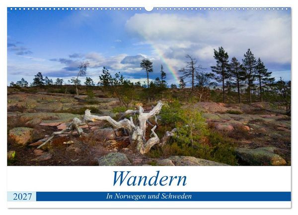 Produktbild: Wandern - In Norwegen und Schweden (Wandkalender 2027 DIN A2 quer), CALVENDO Monatskalender