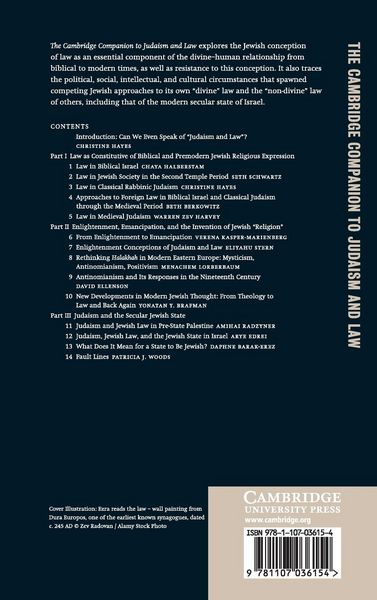 Produktbild: The Cambridge Companion to Judaism and Law