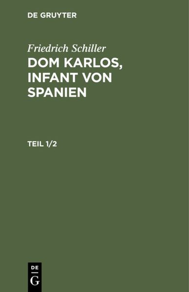 Produktbild: Dom Karlos, Infant von Spanien. Teil 1/2