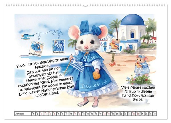 Produktbild: Mausgewitzt - Wo lebt die Maus? (hochwertiger Premium Wandkalender 2026 DIN A2 quer), Kunstdruck in Hochglanz