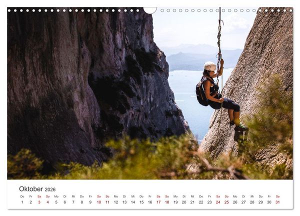 Produktbild: Klettern - Immer weiter hoch hinauf (Wandkalender 2026 DIN A3 quer), CALVENDO Monatskalender