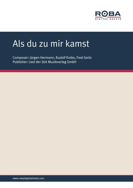 Produktbild: Als du zu mir kamst