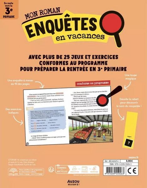 Produktbild: Mon Roman Pour Reviser: Mes Enquetes en Vacances 3e Primaire,