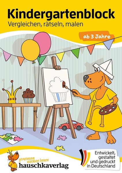 Produktbild: Kindergartenblock ab 3 Jahre - Vergleichen, r&auml;tseln und malen