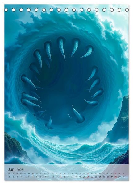 Produktbild: Griechische Mythologie - G&ouml;tter, Helden und Monster (Tischkalender 2026 DIN A5 hoch), CALVENDO Monatskalender