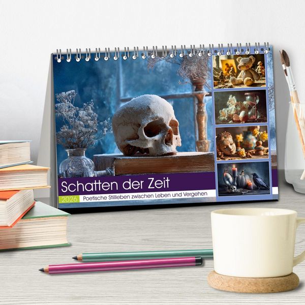 Produktbild: Schatten der Zeit (Tischkalender 2026 DIN A5 quer), CALVENDO Monatskalender