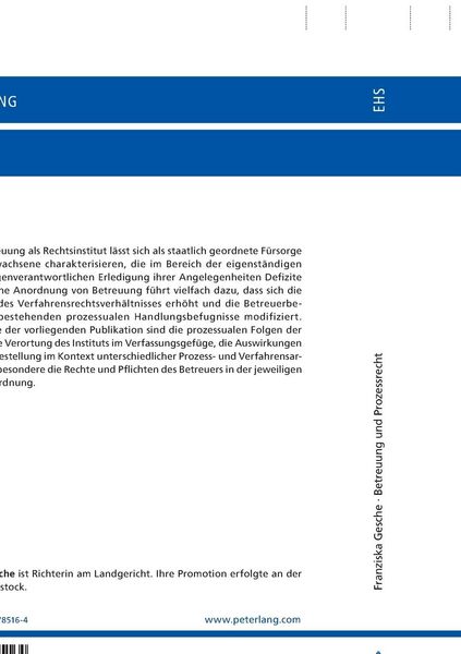 Produktbild: Betreuung und Prozessrecht