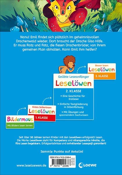 Produktbild: Lesel&ouml;wen 2. Klasse - Reise in den Wald der Drachen