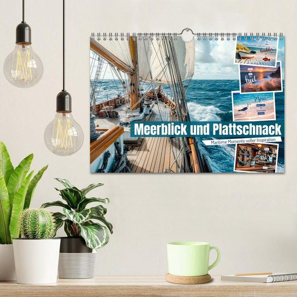 Produktbild: Meerblick und Plattschnack (Wandkalender 2026 DIN A4 quer), CALVENDO Monatskalender