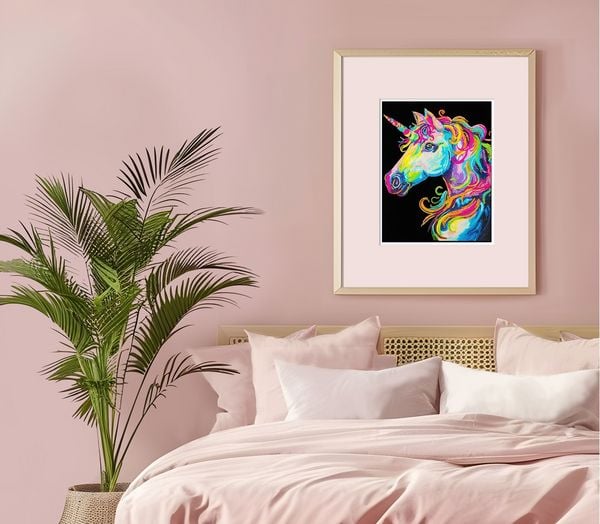 Produktbild: DIAMOND DOTZ - Diamond Painting Neon Einhorn