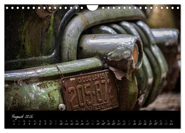 Produktbild: Oldtimer - verlassen verrostet vergessen (Wandkalender 2026 DIN A4 quer), CALVENDO Monatskalender