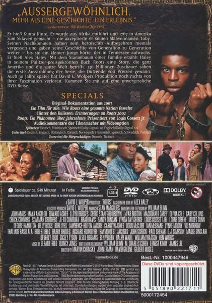 Produktbild: Roots - Box Set - Jubil&auml;ums Edition (+ 2-Bonus-DVDs) [3 DVDs]