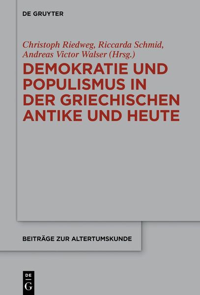 Produktbild: Demokratie und Populismus in der griechischen Antike und heute