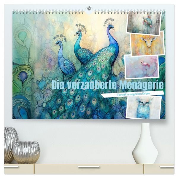 Produktbild: Die verzauberte Menagerie (hochwertiger Premium Wandkalender 2026 DIN A2 quer), Kunstdruck in Hochglanz
