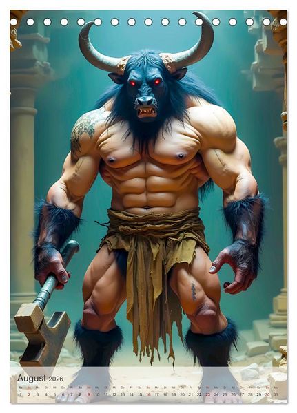 Produktbild: Griechische Mythologie - G&ouml;tter, Helden und Monster (Tischkalender 2026 DIN A5 hoch), CALVENDO Monatskalender
