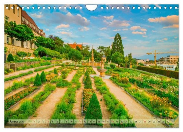 Produktbild: Leonberg - Altstadt in Abendstimmung (Wandkalender 2026 DIN A4 quer), CALVENDO Monatskalender