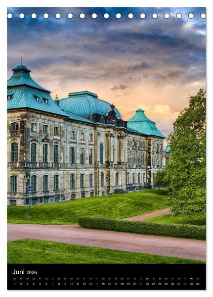 Produktbild: Die wundersch&ouml;ne Stadt Dresden (Tischkalender 2026 DIN A5 hoch), CALVENDO Monatskalender