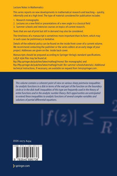 Produktbild: Sharp Real-Part Theorems