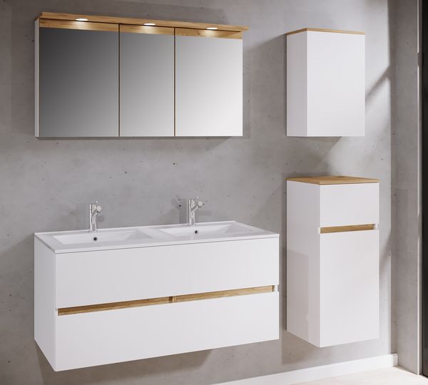 Produktbild: 5 tlg. Badm&ouml;bel-Set mit Waschbecken Cosila-I 111cm