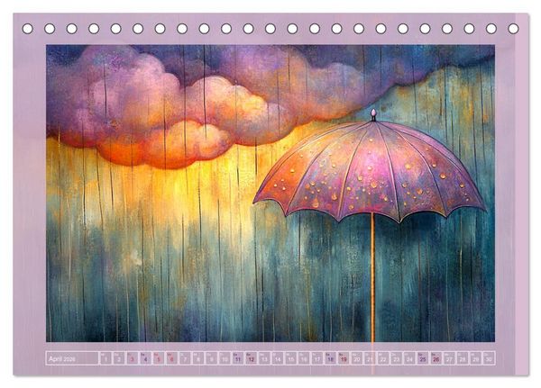 Produktbild: Pastellpoesie &ndash; Farben, die die Seele ber&uuml;hren (Tischkalender 2026 DIN A5 quer), CALVENDO Monatskalender